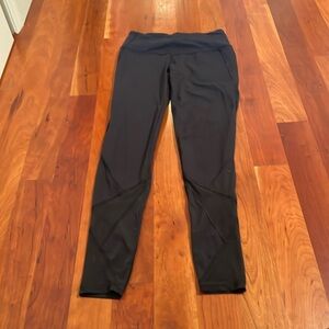 Black leggings with mesh